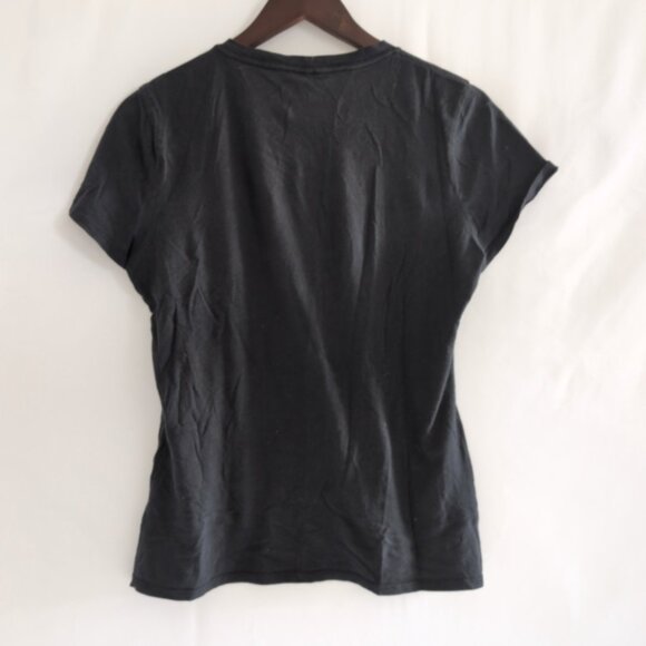 Y2K Juicy Couture Women's Gray T-Shirt Goth Graphic Embelished, Large - Picture 2 of 8